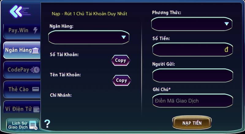 Hướng dẫn nạp tiền 789 Club cho newbie