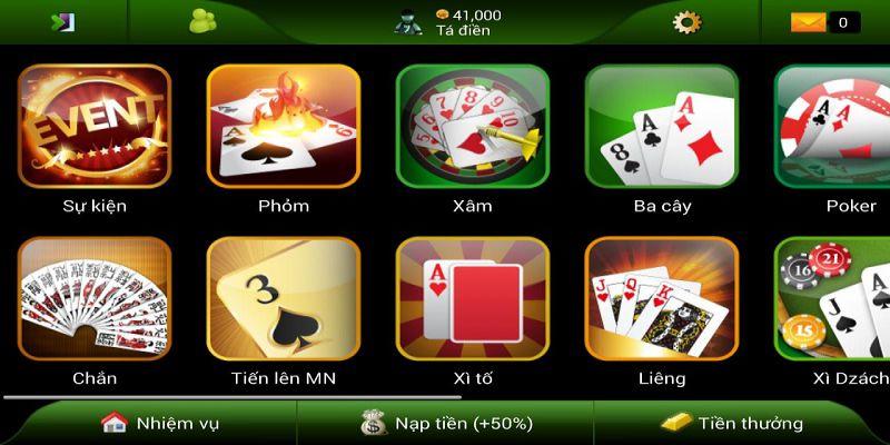 Hệ thống minigame tại game bài đổi thưởng giaicanh