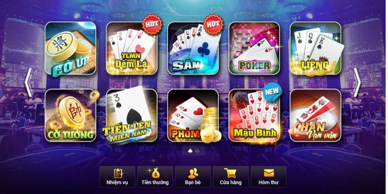 Các trò chơi game bài vip club đổi thưởng