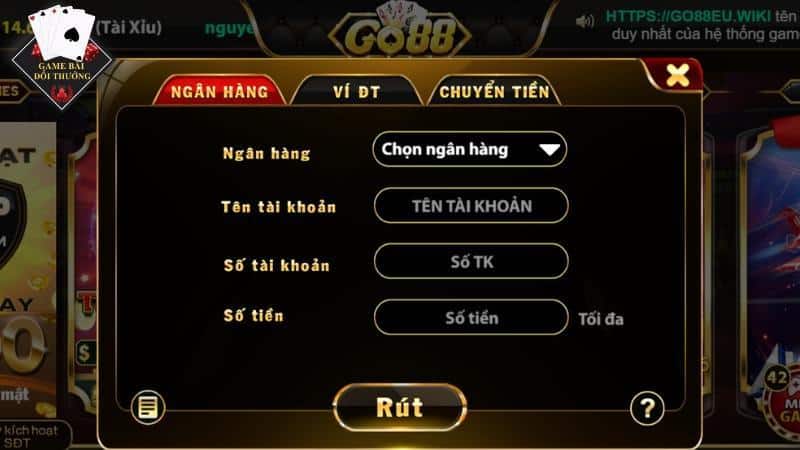 Hướng dẫn thành viên rút tiền GO88 hiệu quả nhất