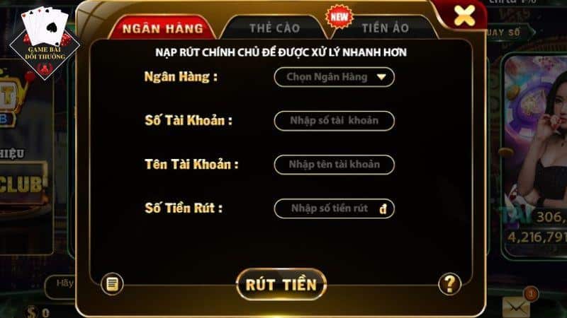 Rút tiền Hitclub diễn ra như thế nào