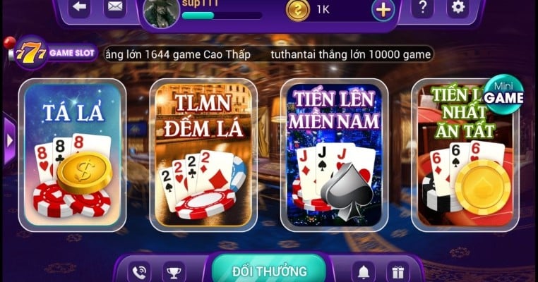 Top 3 nhà cái cung cấp game đánh bài online uy tín